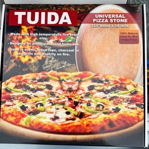 Tuida pizza stone universal 12.5x 3/8 inch new in box